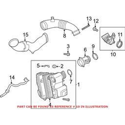 Audi Engine Air Intake Hose Adapter 059129955AE - Genuine VW/Audi